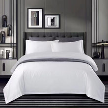 Load image into Gallery viewer, Breeze Premium Cotton White Quilt Cover Set Queen Size - breezehomeau