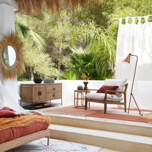 Load image into Gallery viewer, Breeze Viera D45 Natural Rattan Tray Top Side Table Bedside.