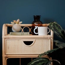 Load image into Gallery viewer, Breeze Suzane Natural Rattan One Drawer Bedside Table.