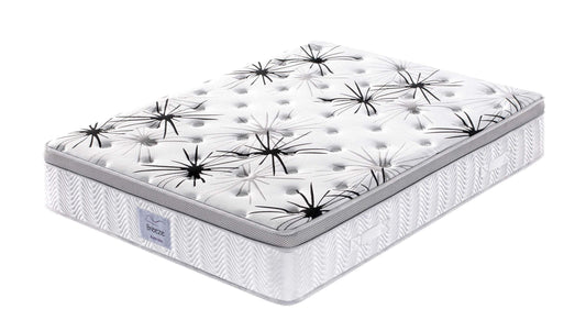 Breeze® Double / Queen / King Mattress Bed Cool Gel Infused Memory Foam Euro Top 7 Zone 34cm.