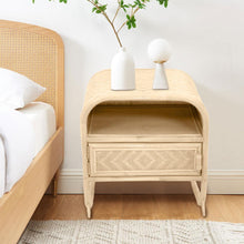 Load image into Gallery viewer, Breeze Kuta Natural Rattan One Door Bedside Table - breezehomeau
