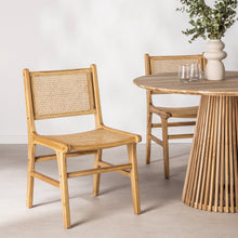 Load image into Gallery viewer, Breeze Djawa Solid Teak and Natural Cane Chair - breezehomeau
