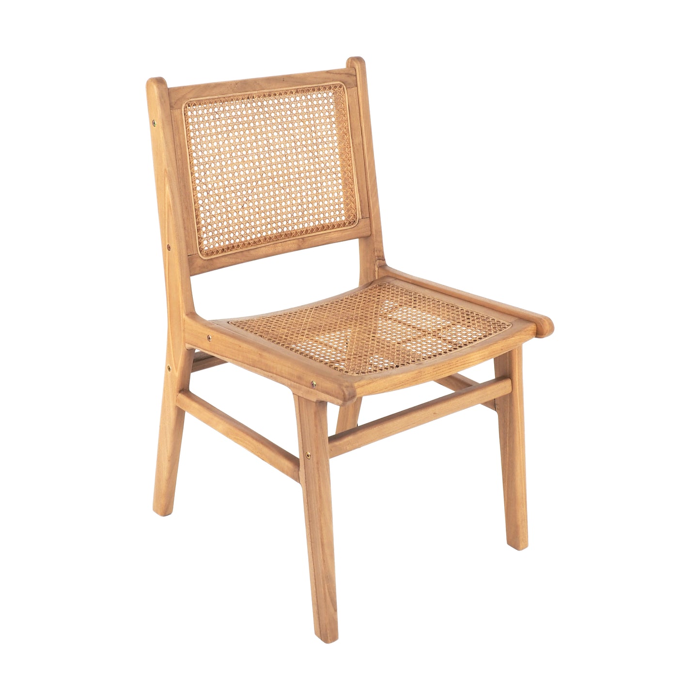 Breeze Djawa Solid Teak and Natural Cane Chair - breezehomeau