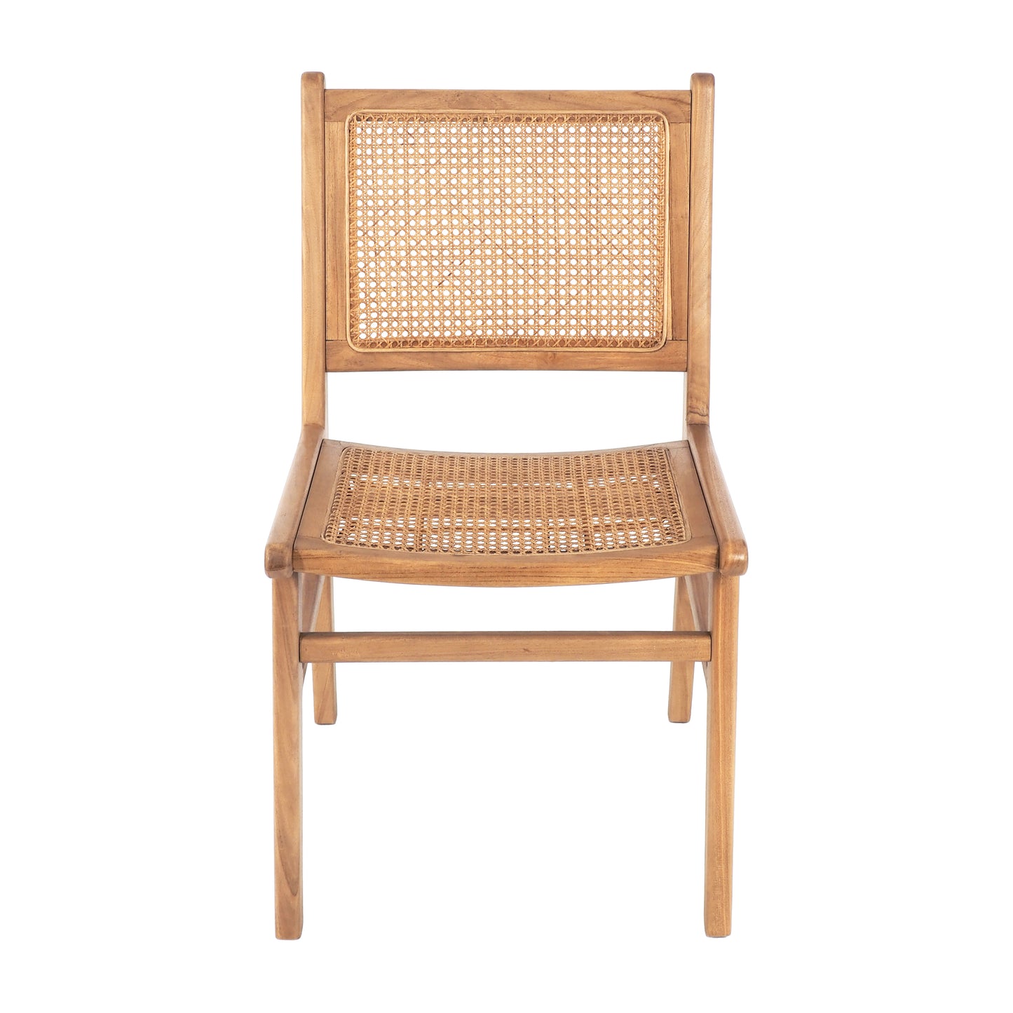 Breeze Djawa Solid Teak and Natural Cane Chair - breezehomeau