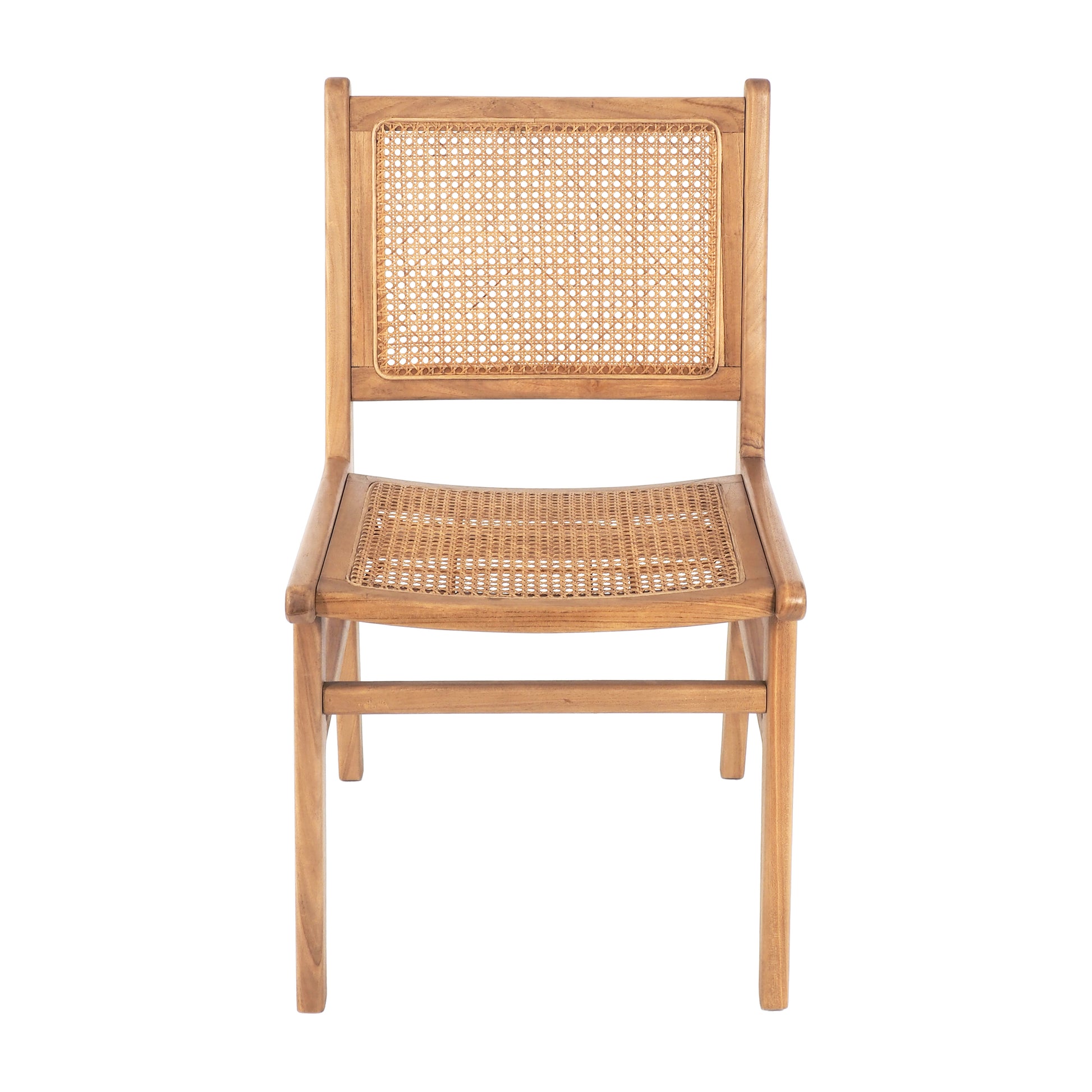 Breeze Djawa Solid Teak and Natural Cane Chair - breezehomeau