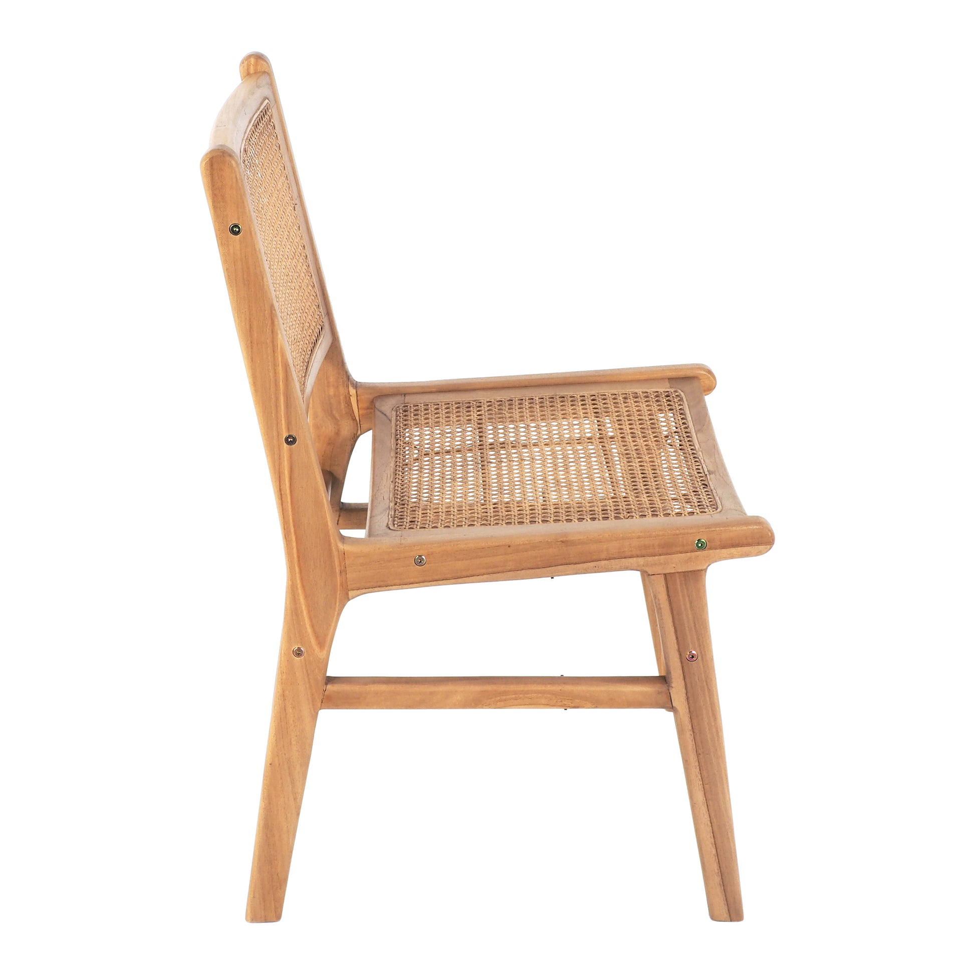 Breeze Djawa Solid Teak and Natural Cane Chair - breezehomeau