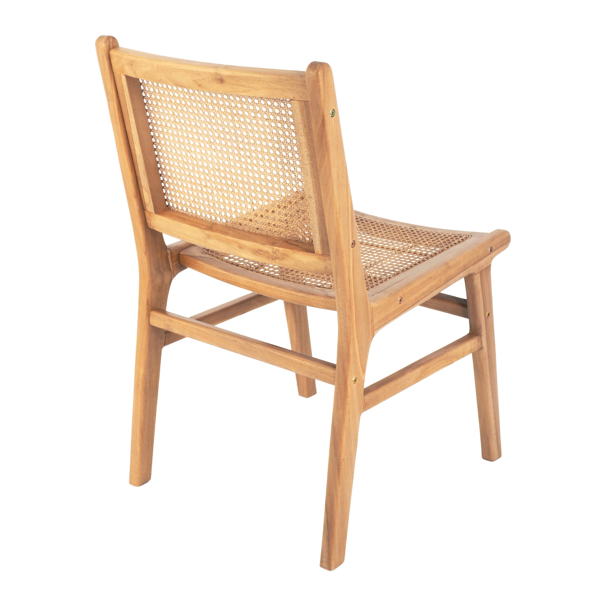 Breeze Djawa Solid Teak and Natural Cane Chair - breezehomeau