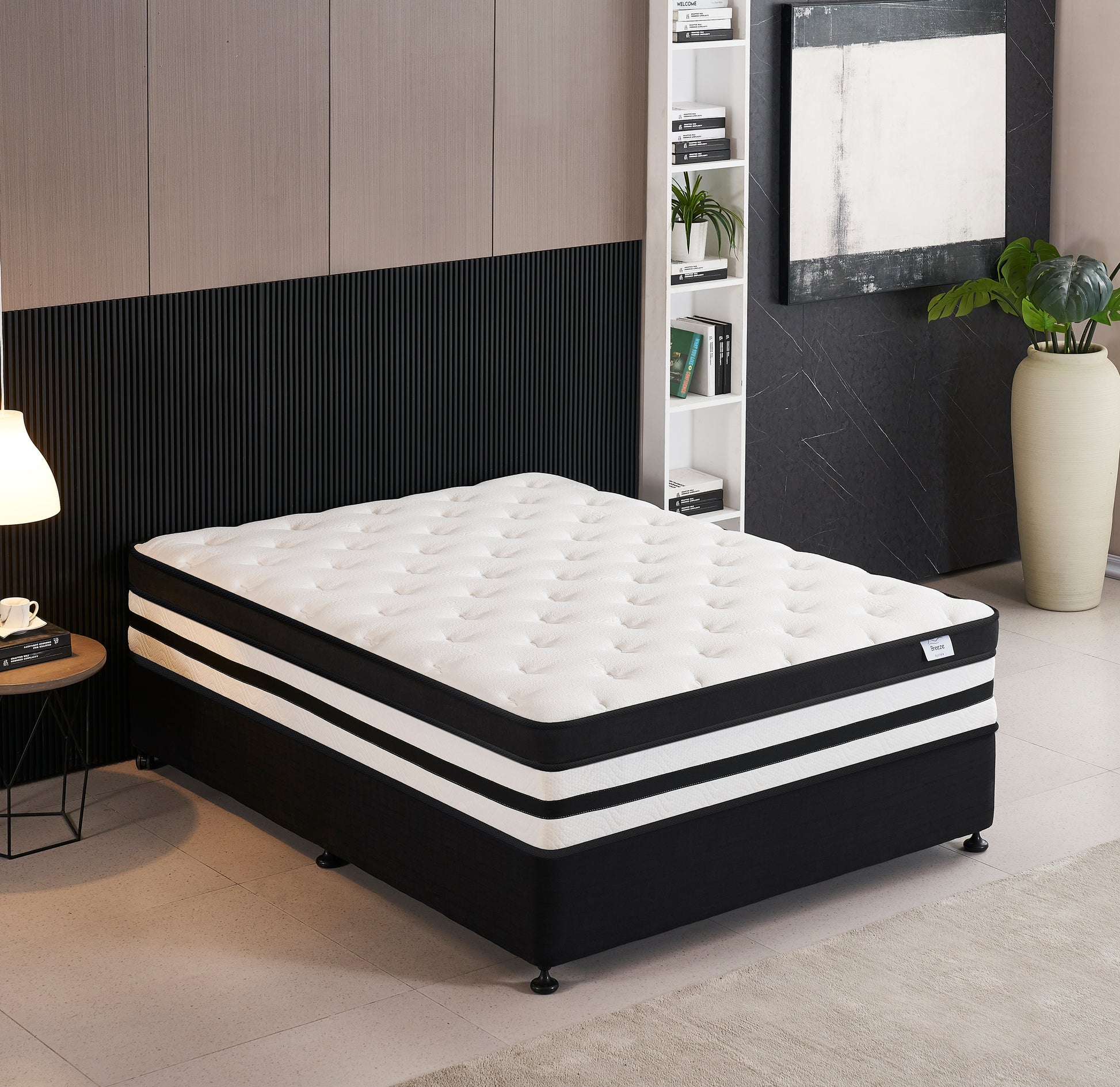 Breeze® Ultimate Plush Euro Top Pocket Spring Mattress 35cm - breezehomeau