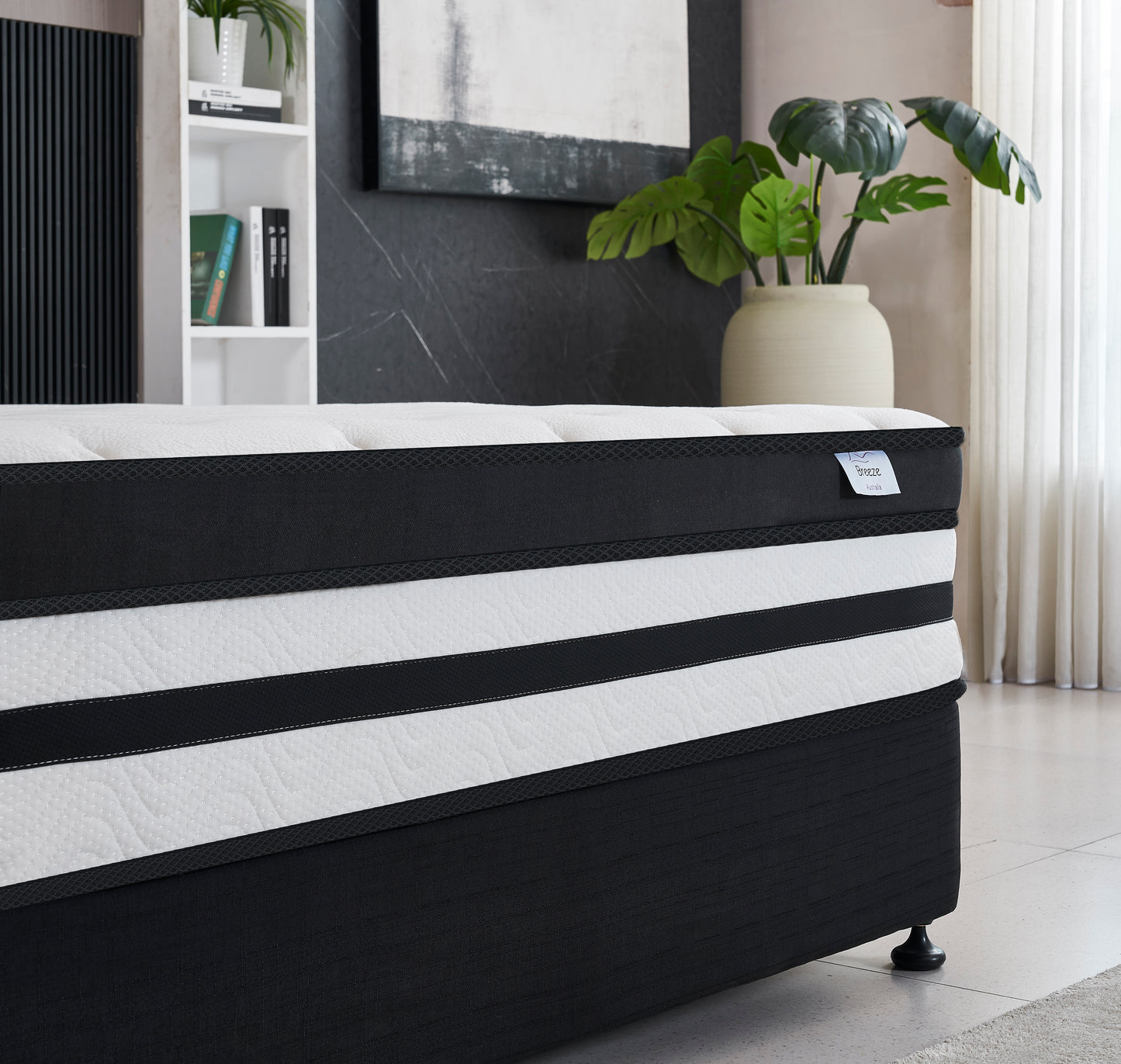 Breeze® Ultimate Plush Euro Top Pocket Mattress 35cm - breezehomeau