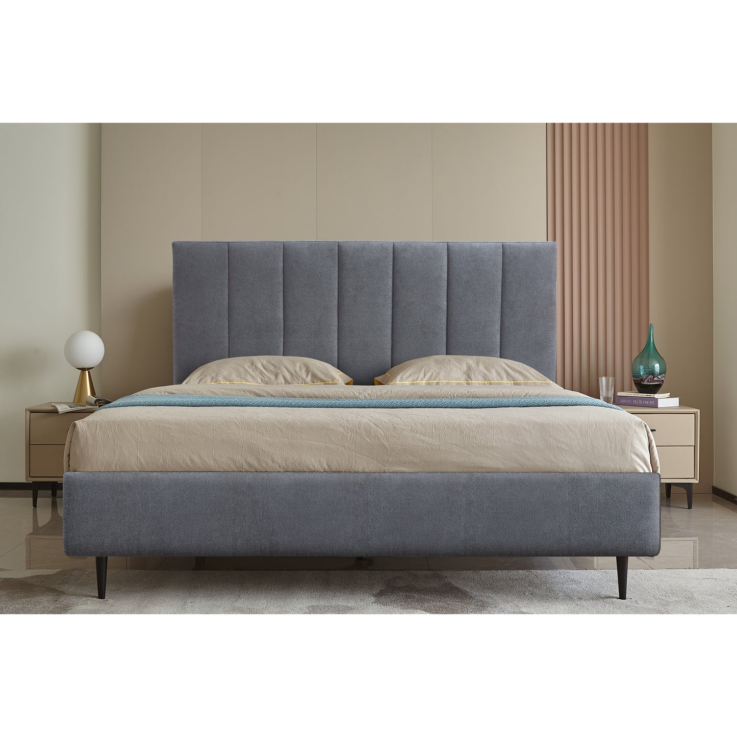 Breeze Premium Queen Size Upholstered Bedhead - breezehomeau