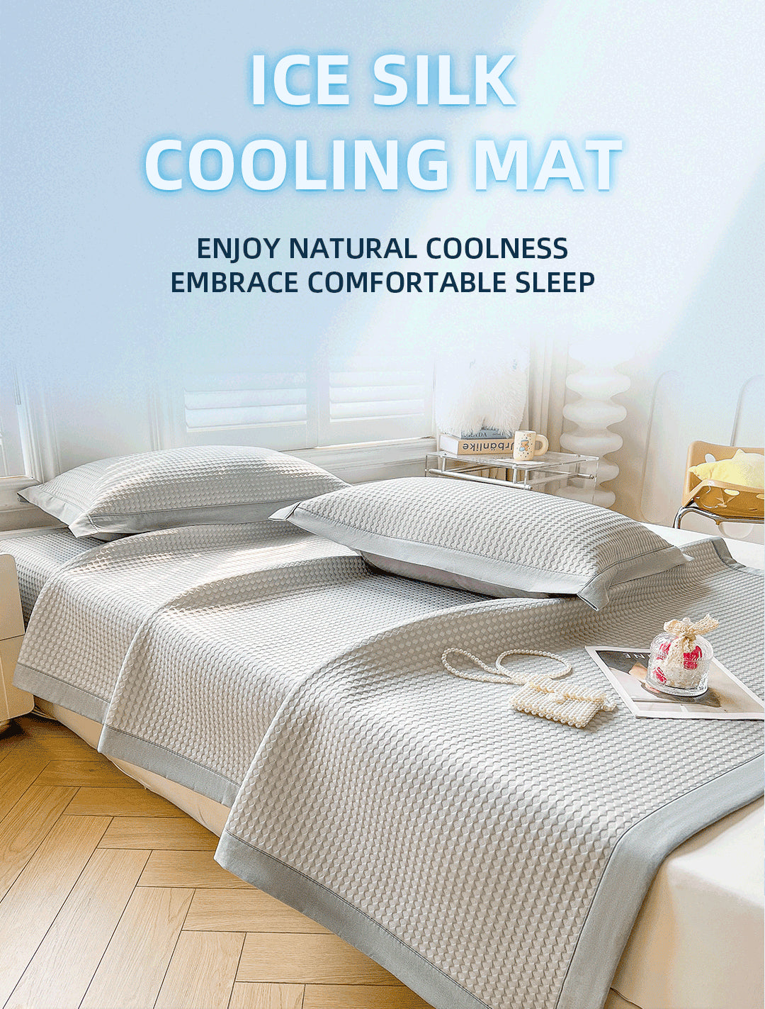 Breeze Premium Mattress Bed Ice Silk Cooling Set - breezehomeau