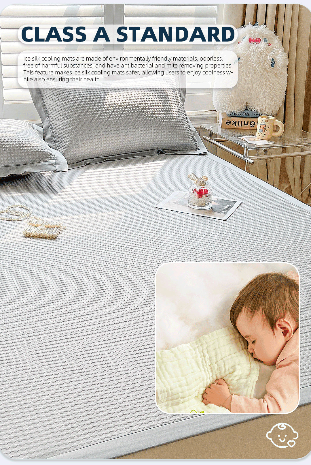 Breeze Premium Mattress Bed Ice Silk Cooling Set - breezehomeau