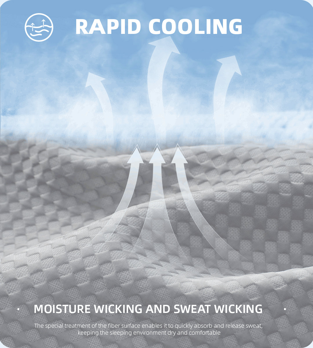 Breeze Premium Mattress Bed Ice Silk Cooling Set - breezehomeau