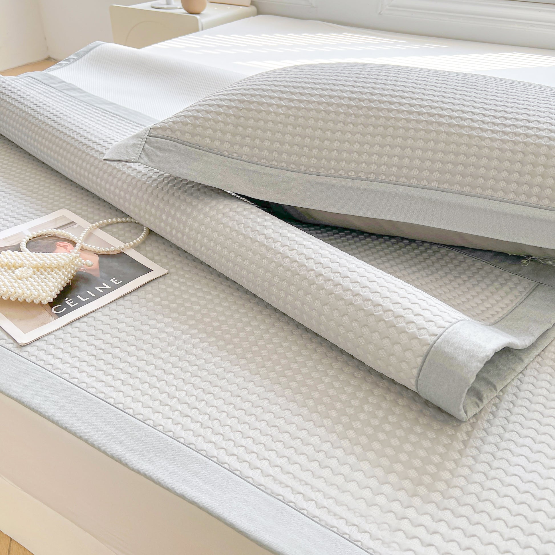 Breeze Premium Mattress Bed Ice Silk Cooling Set - breezehomeau
