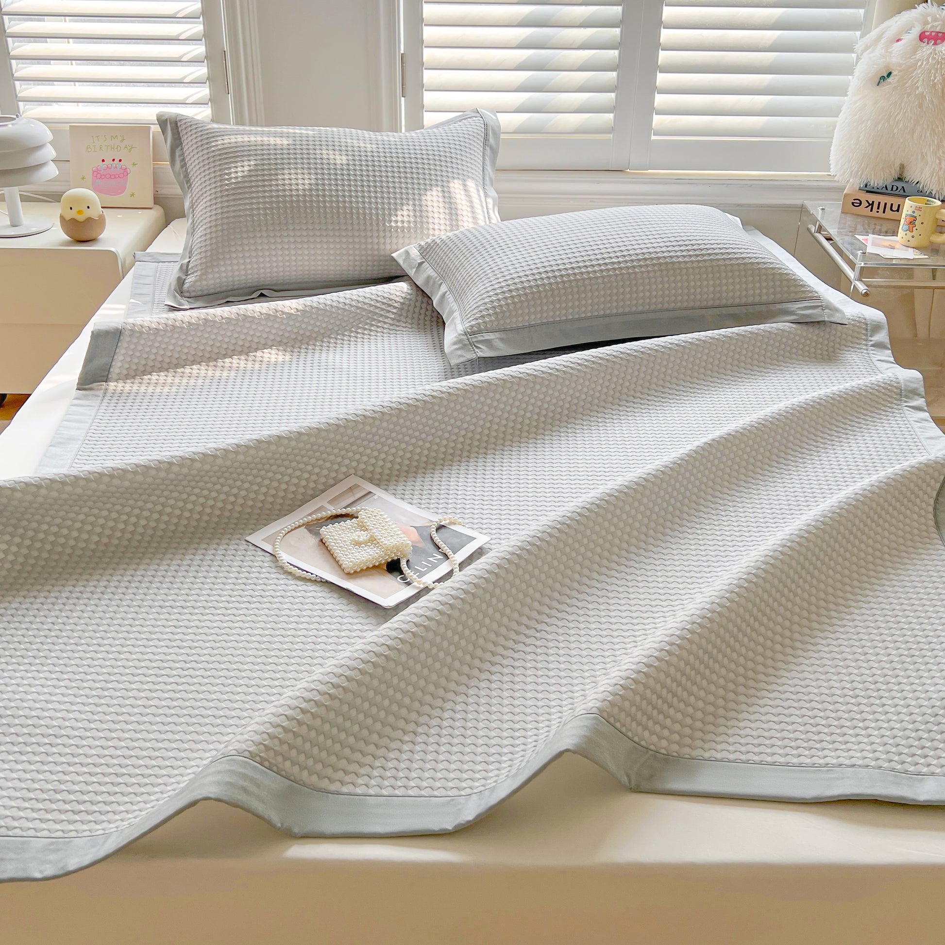 Breeze Premium Mattress Bed Ice Silk Cooling Set - breezehomeau
