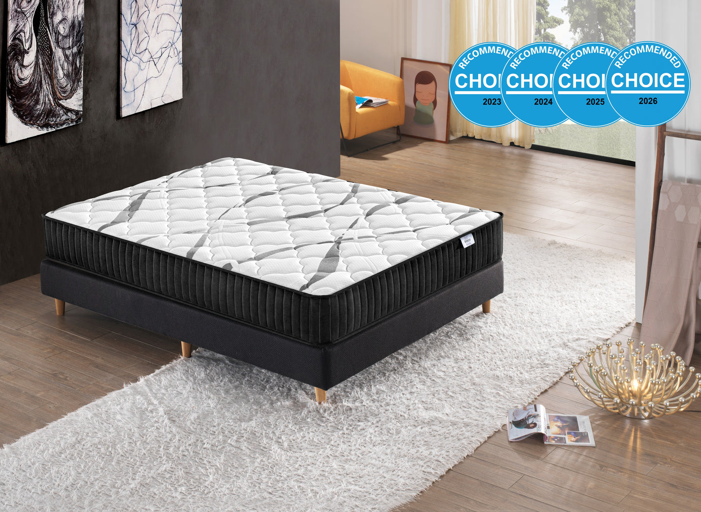 Breeze Premium Firm Pocket Spring Mattress, independently CHOICE Recommended from 2023 to 2026, featuring premium pocket springs and supportive comfort.