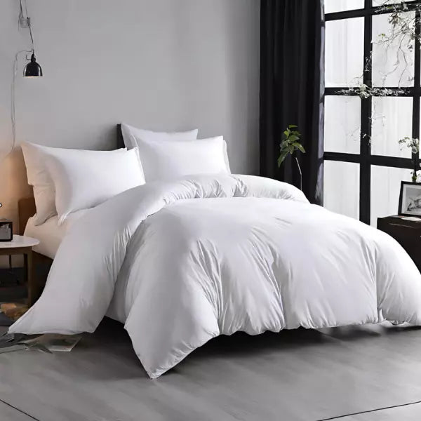 Breeze Premium Cotton White Quilt Cover