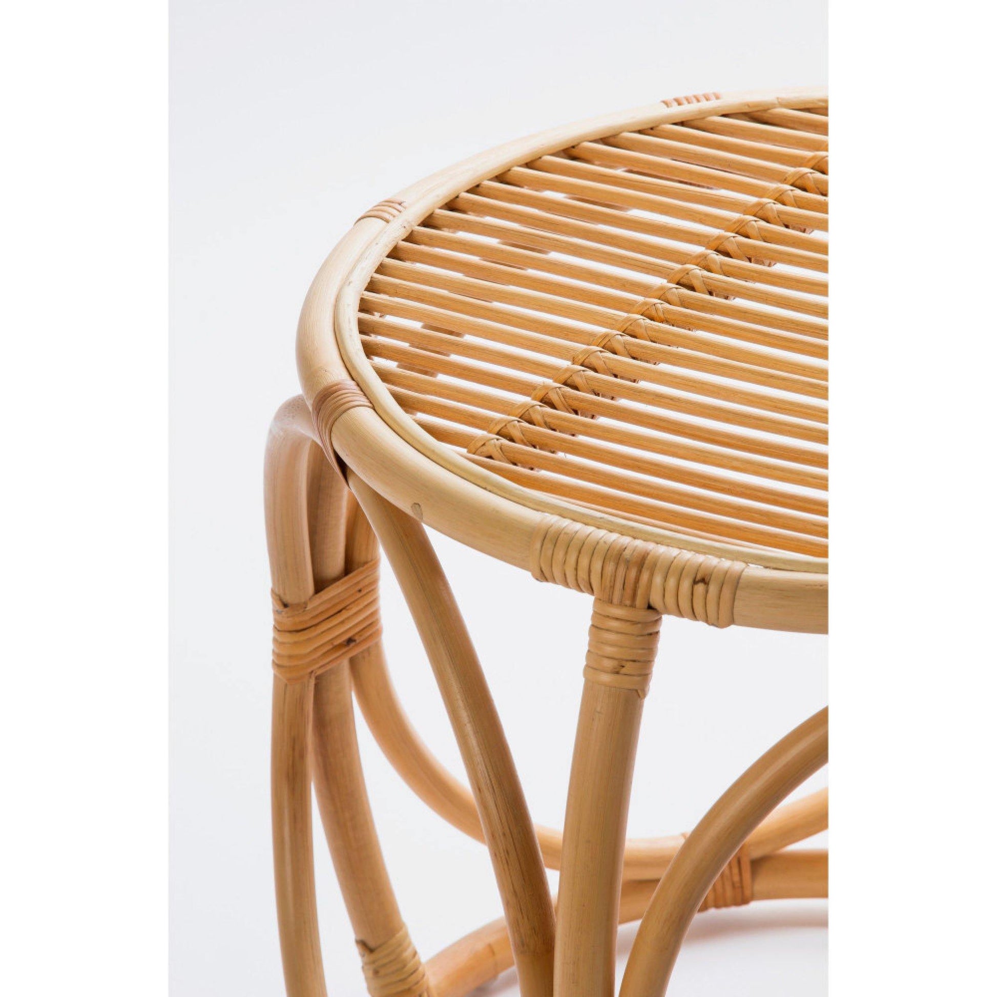 Breeze Dadu D45 Natural Rattan Side Table Bedside.
