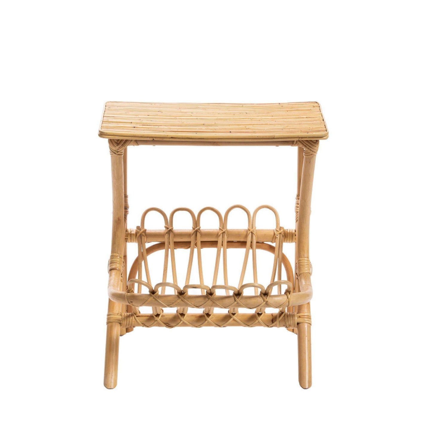 Breeze Baya Natural Rattan Bedside Table.
