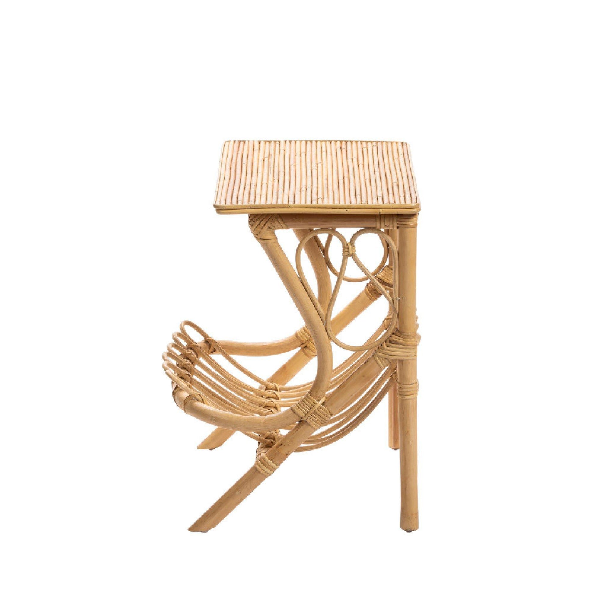 Breeze Baya Natural Rattan Bedside Table.