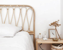 Load image into Gallery viewer, Breeze Melanie Double Size Natural Rattan Headboard Bedhead.

