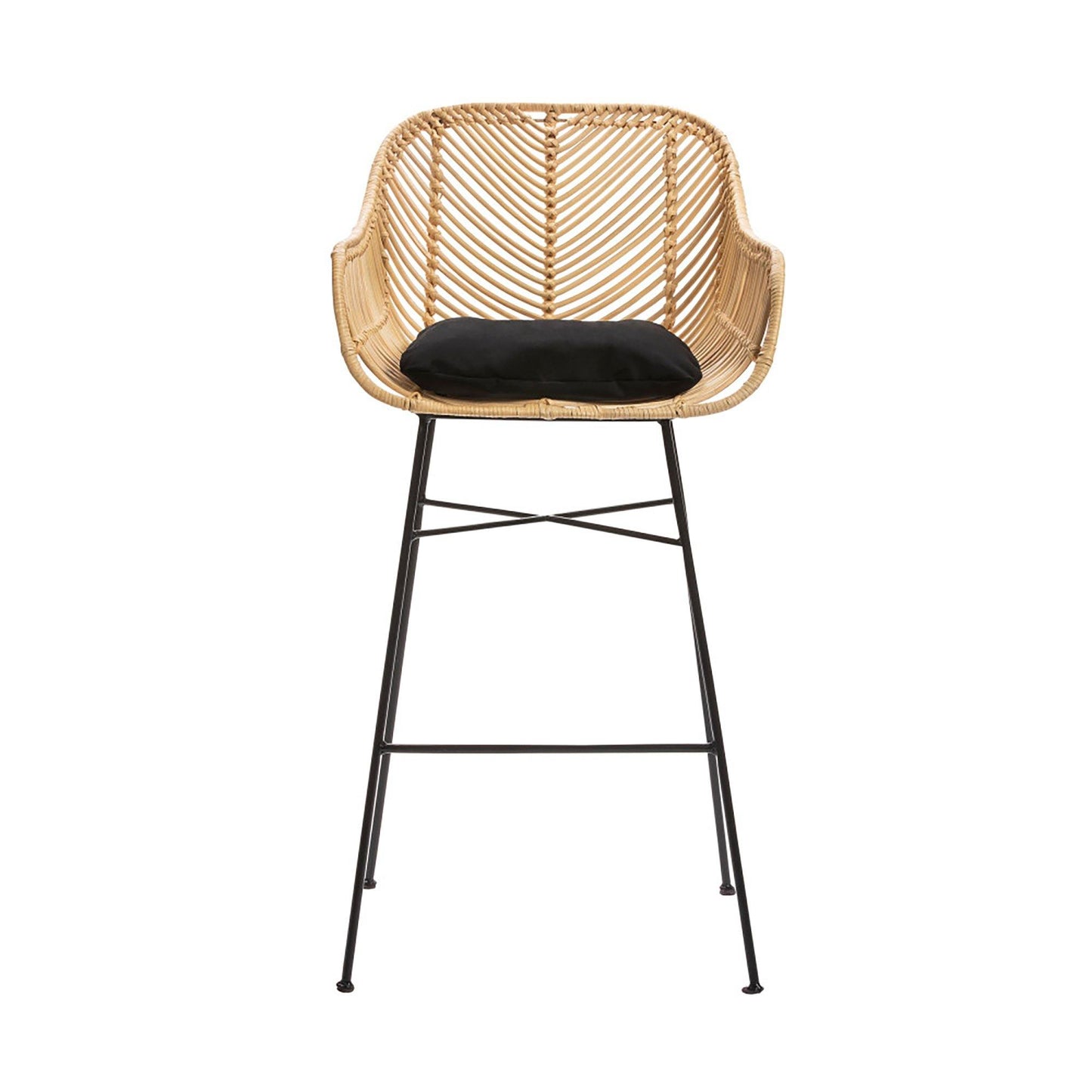 Breeze Komodo Natural Rattan 66cm Counter Stool Set of 2.