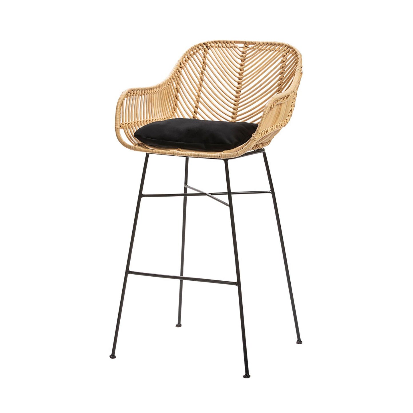 Breeze Komodo Natural Rattan 66cm Counter Stool Set of 2.