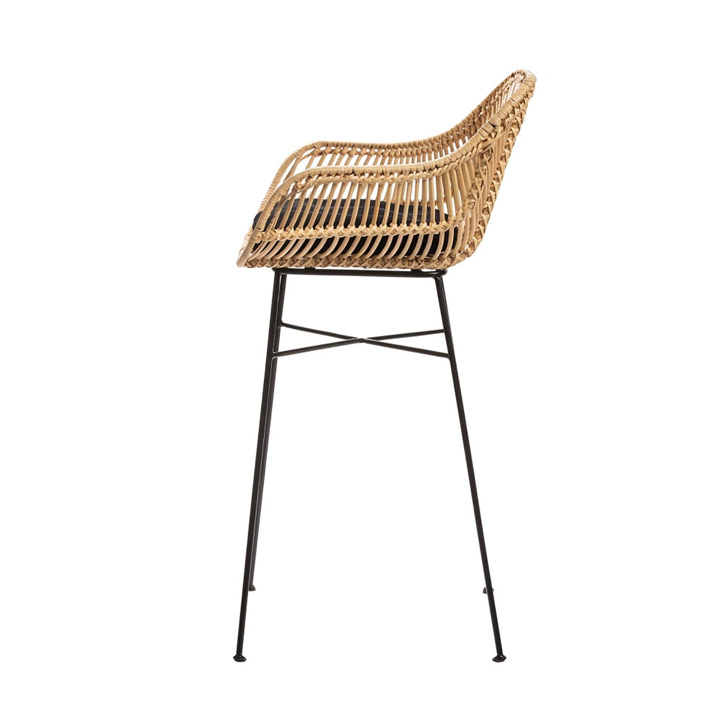 Breeze Komodo Natural Rattan 66cm Counter Stool Set of 2.