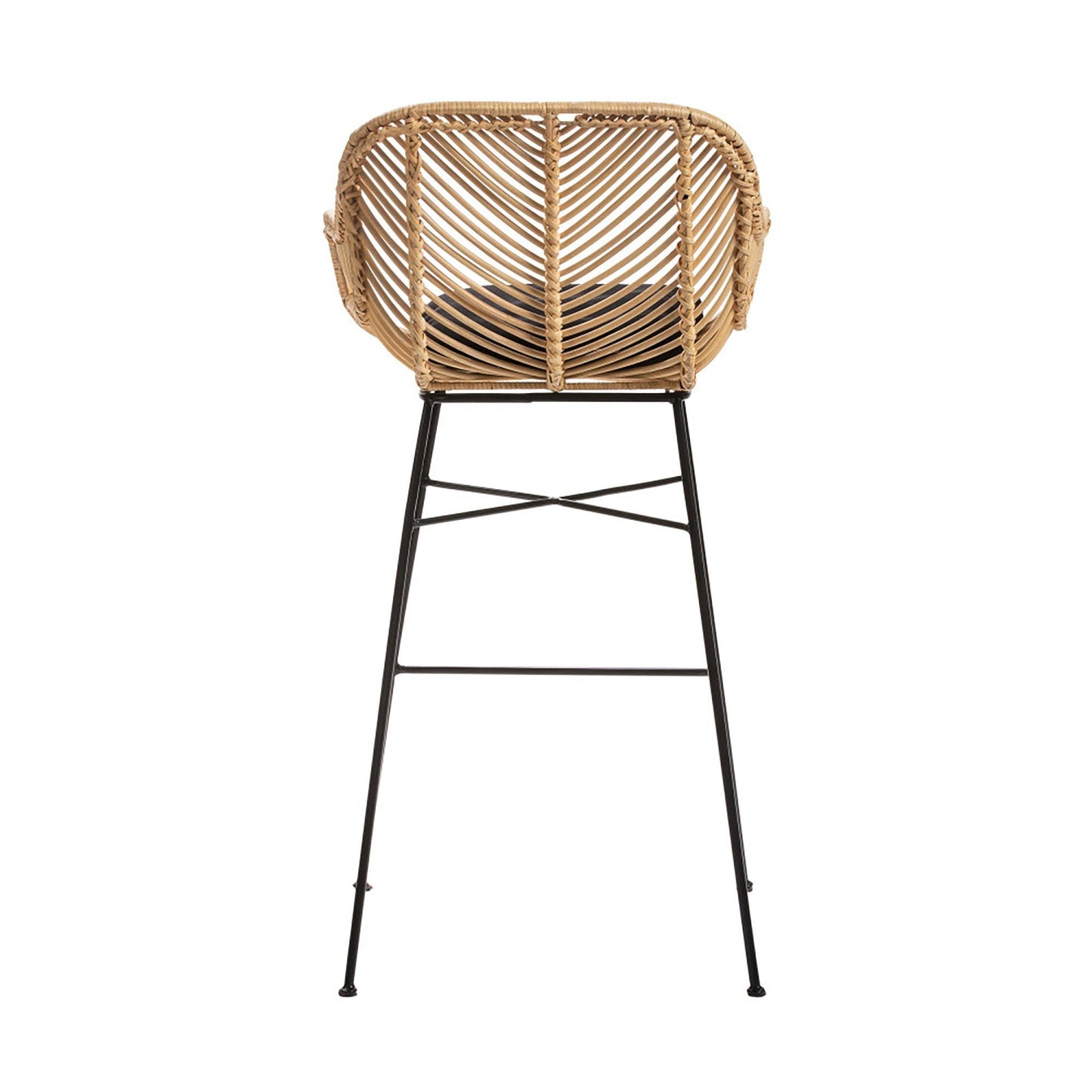Breeze Komodo Natural Rattan 66cm Counter Stool Set of 2.
