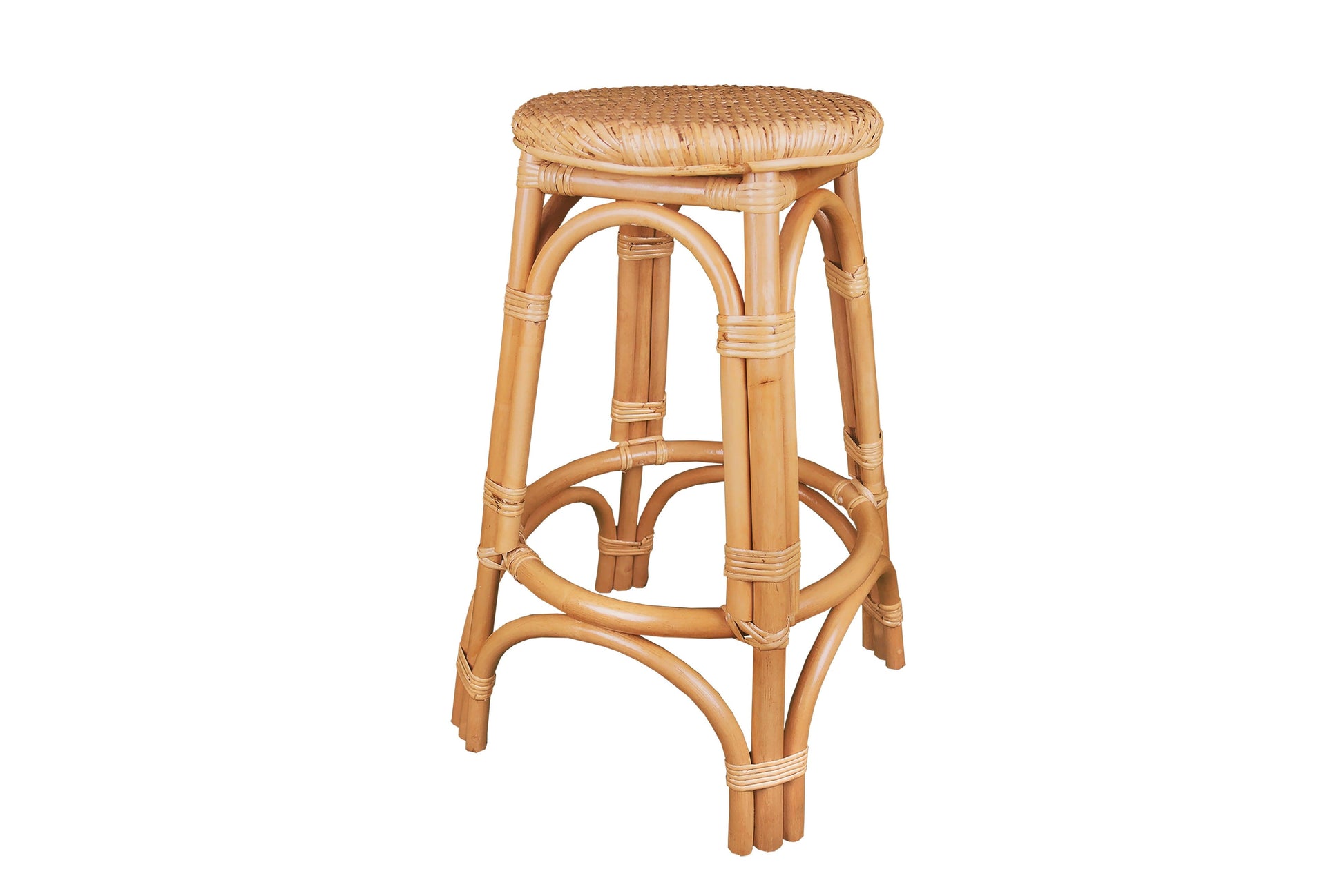 Breeze Nyang Natural Rattan 66cm Counter Stool Set of 2 - breezehomeau