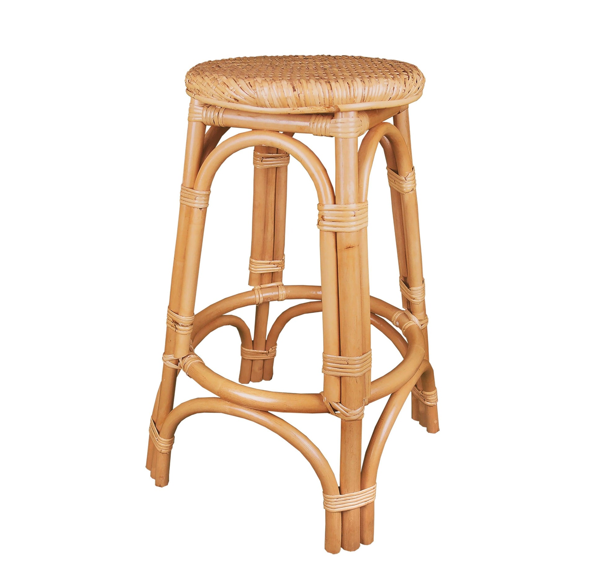 Breeze Nyang Natural Rattan 66cm Counter Stool Set of 2 - breezehomeau