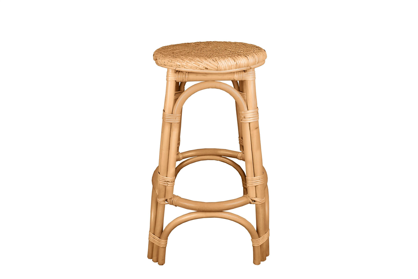 Breeze Nyang Natural Rattan 66cm Counter Stool Set of 2 - breezehomeau