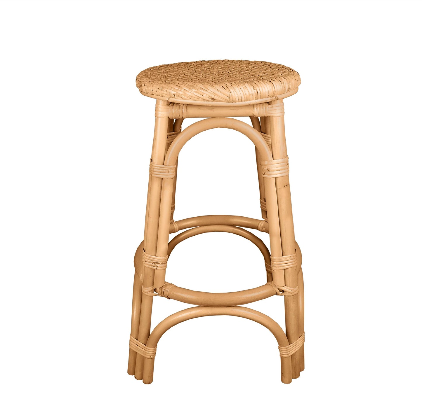 Breeze Nyang Natural Rattan 66cm Counter Stool Set of 2 - breezehomeau