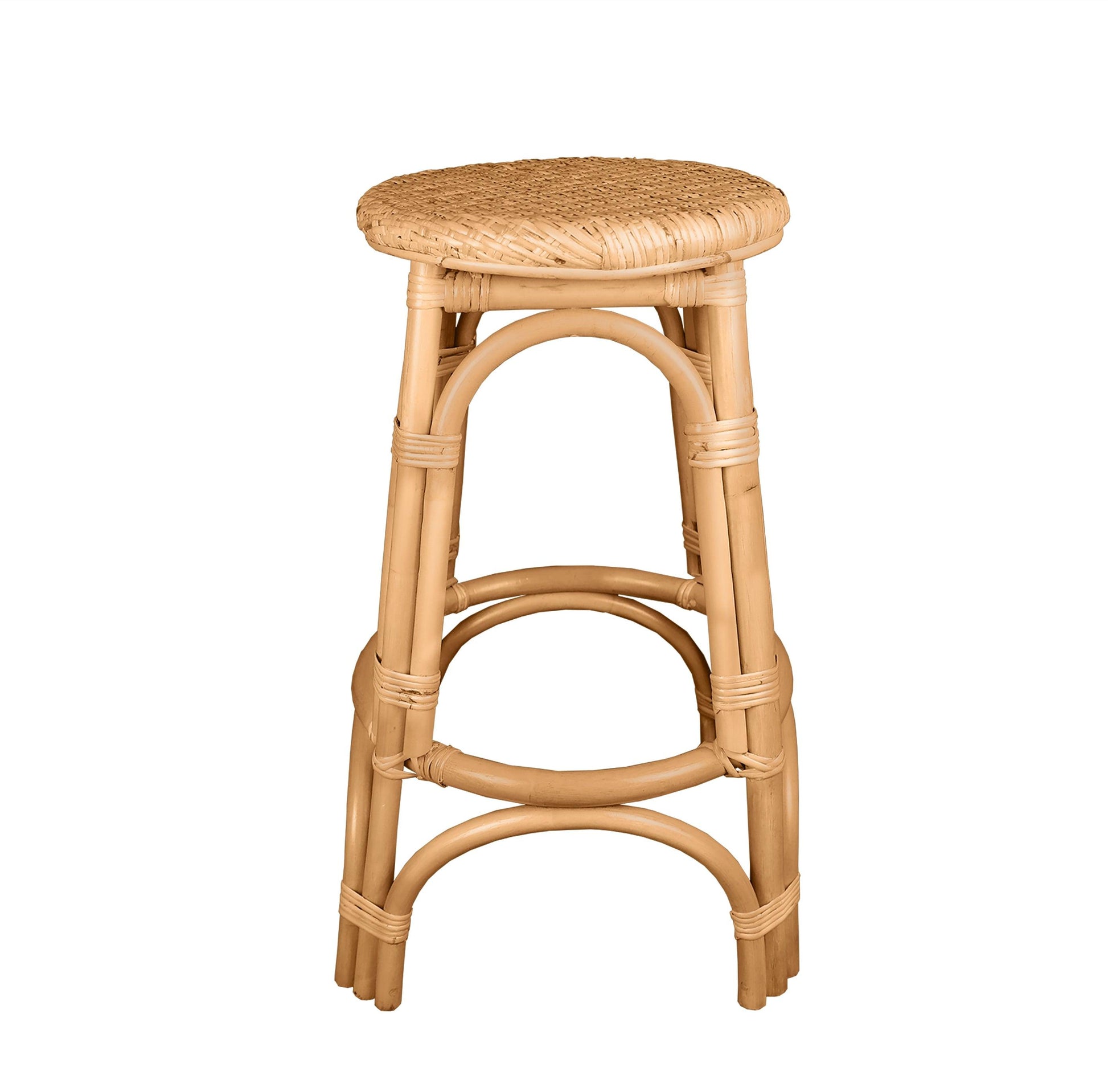 Breeze Nyang Natural Rattan 66cm Counter Stool Set of 2 - breezehomeau