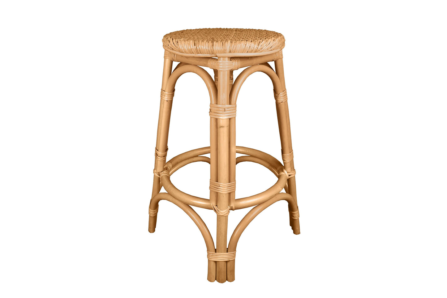 Breeze Nyang Natural Rattan 66cm Counter Stool Set of 2 - breezehomeau