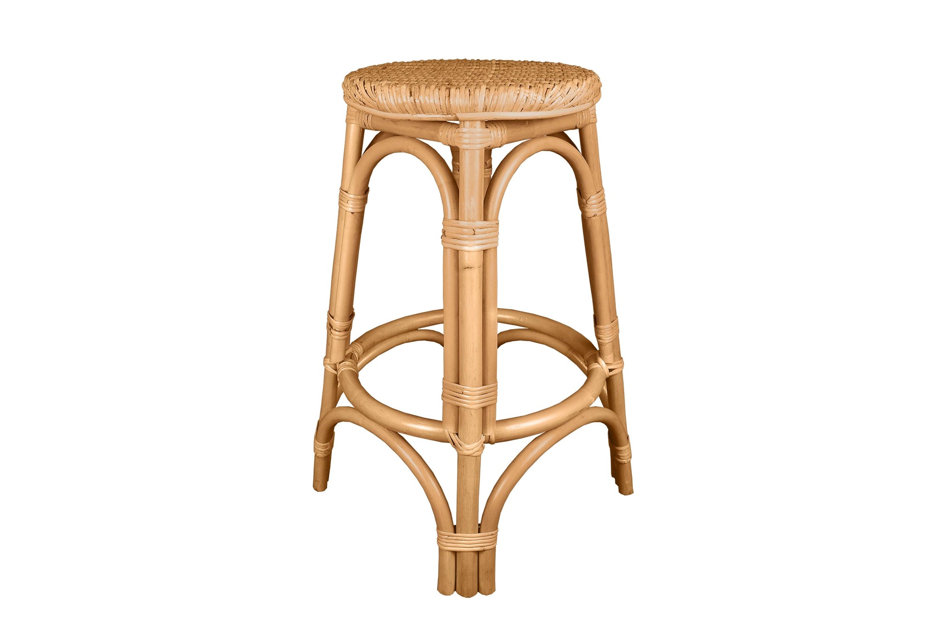 Breeze Nyang Natural Rattan 66cm Counter Stool Set of 2 - breezehomeau