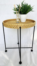 Load image into Gallery viewer, Breeze Borneo Natural Rattan Tray Top Side Table Bedside.
