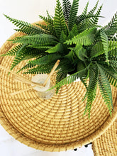 Load image into Gallery viewer, Breeze Borneo Natural Rattan Tray Top Side Table Bedside.
