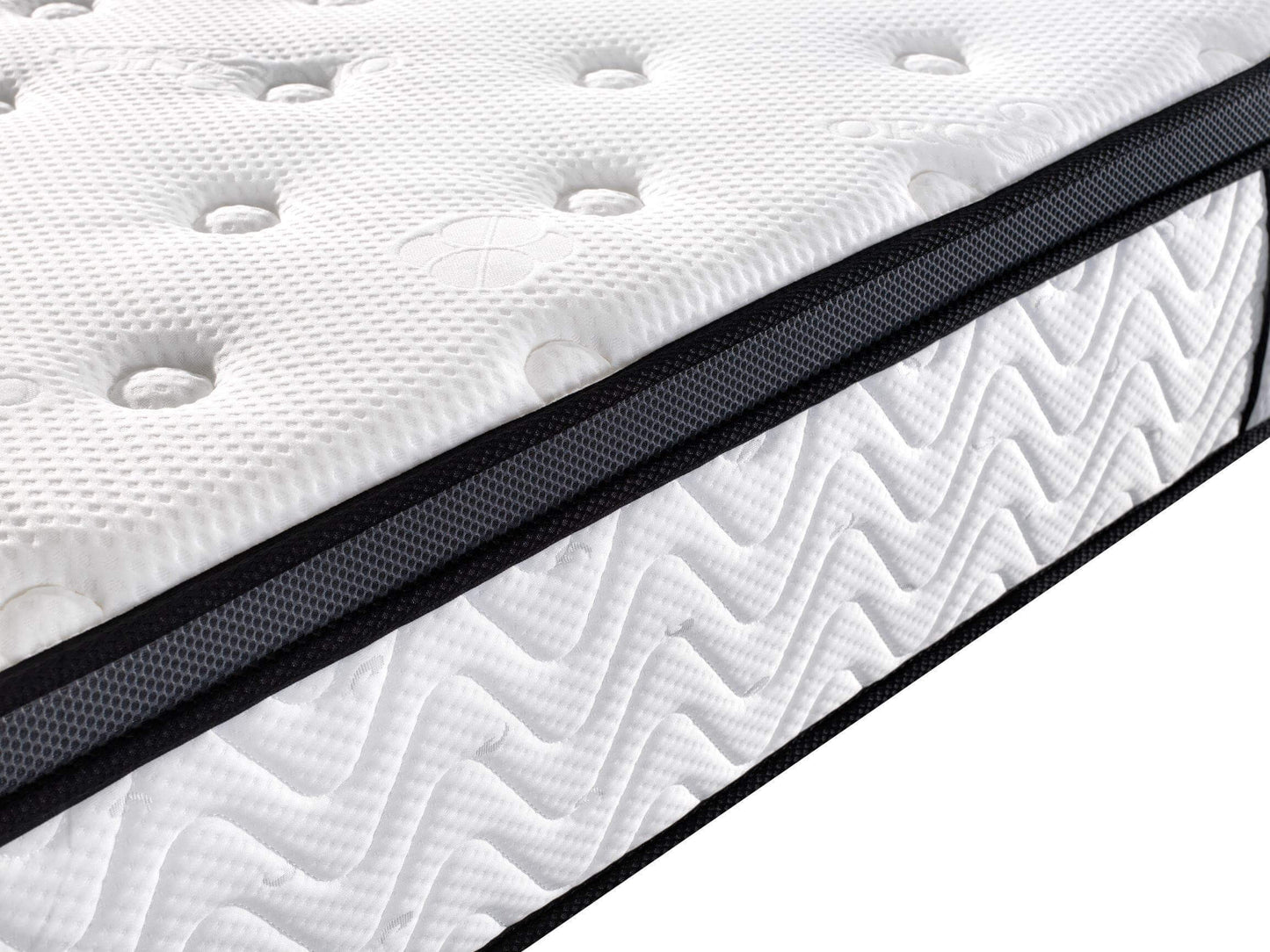 Breeze® Single / Double / Queen / King Mattress Bed Plush Memory Foam Euro Top 5 Zone Pocket Spring Organic Cotton 32cm.