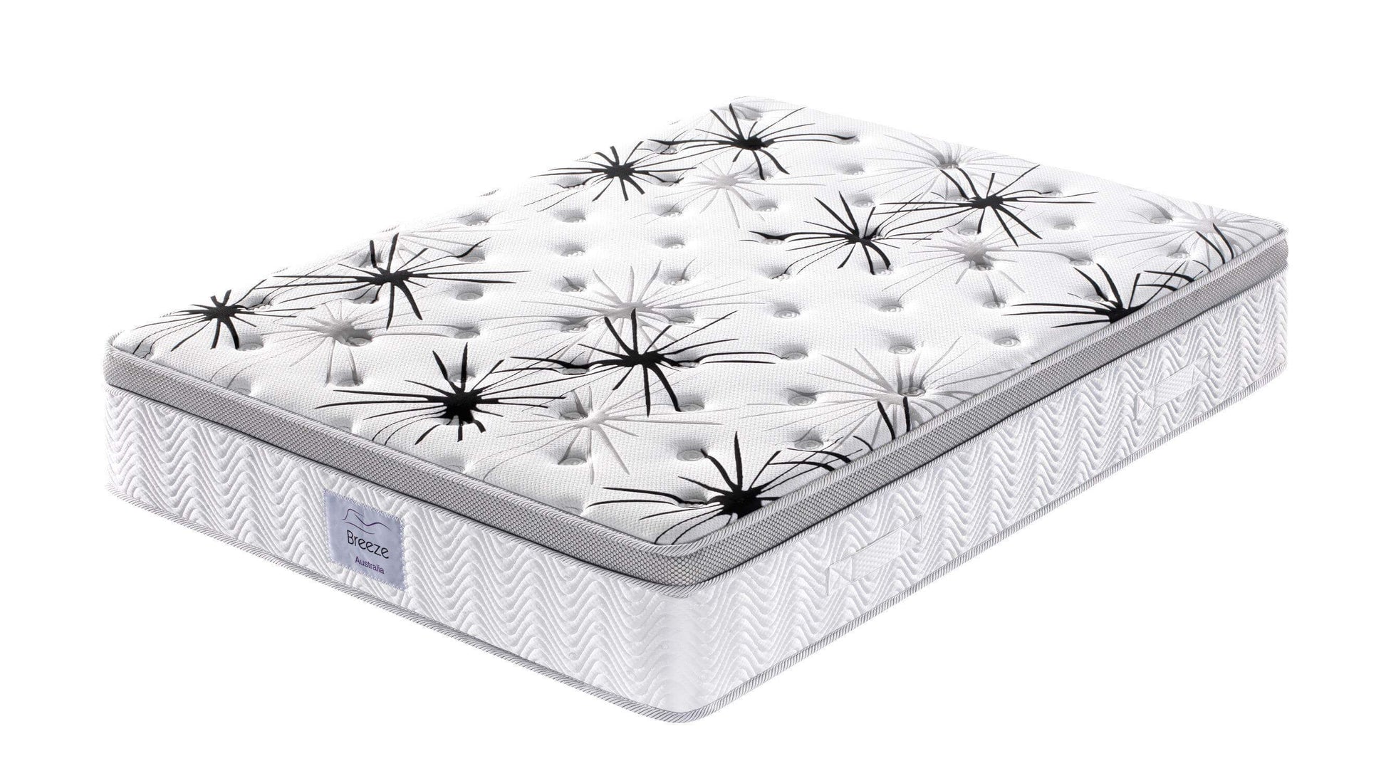 Breeze® Double / Queen / King Mattress Bed Cool Gel Infused Memory Foam Euro Top 7 Zone 34cm.