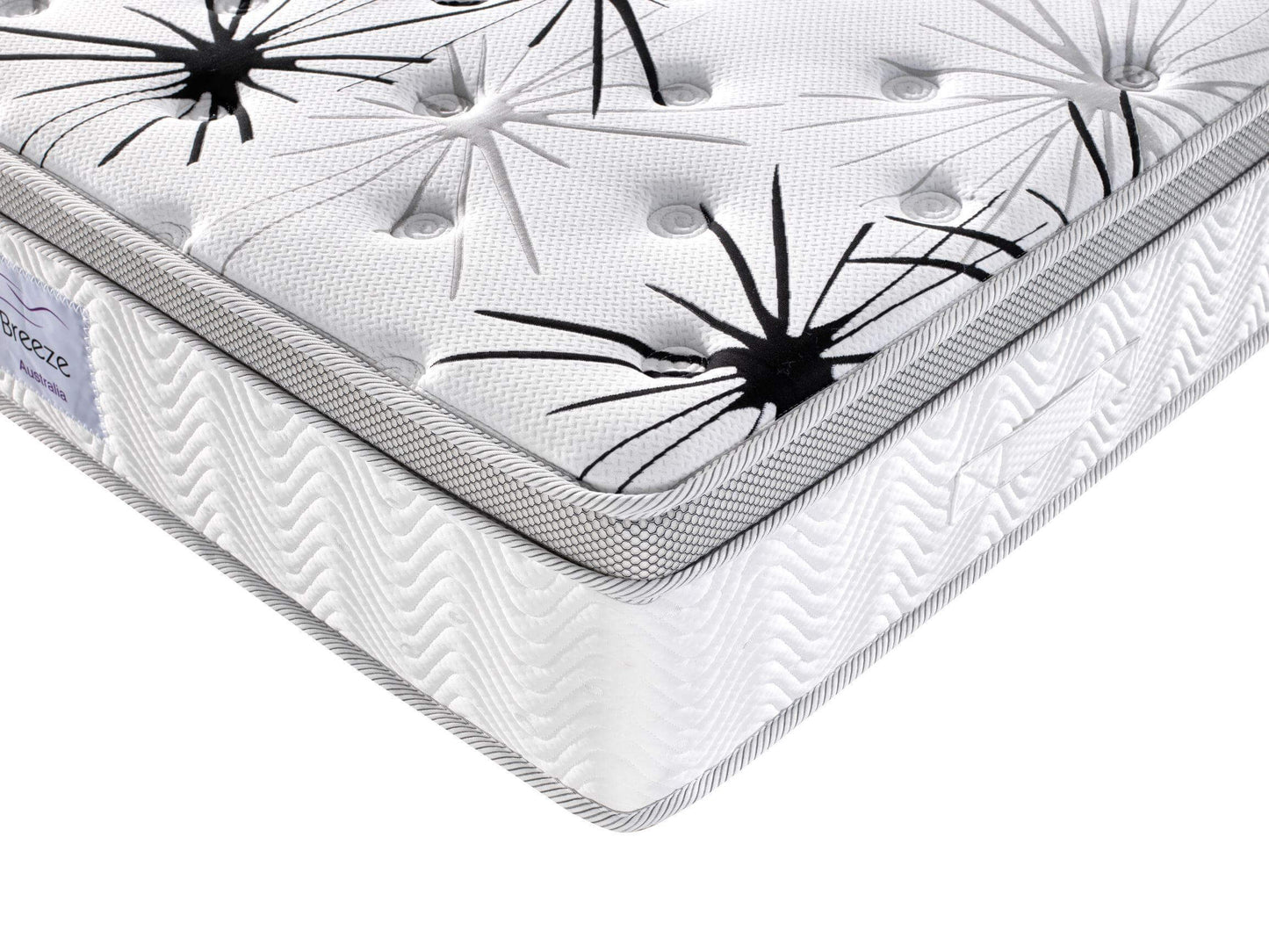 Breeze® Double / Queen / King Mattress Bed Cool Gel Infused Memory Foam Euro Top 7 Zone 34cm.
