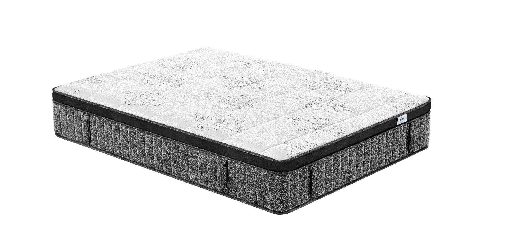 Breeze® Supreme Plush Cool Gel Infused Memory Foam 7 Zone Euro Top Pocket Spring Mattress 36cm Double Queen King.