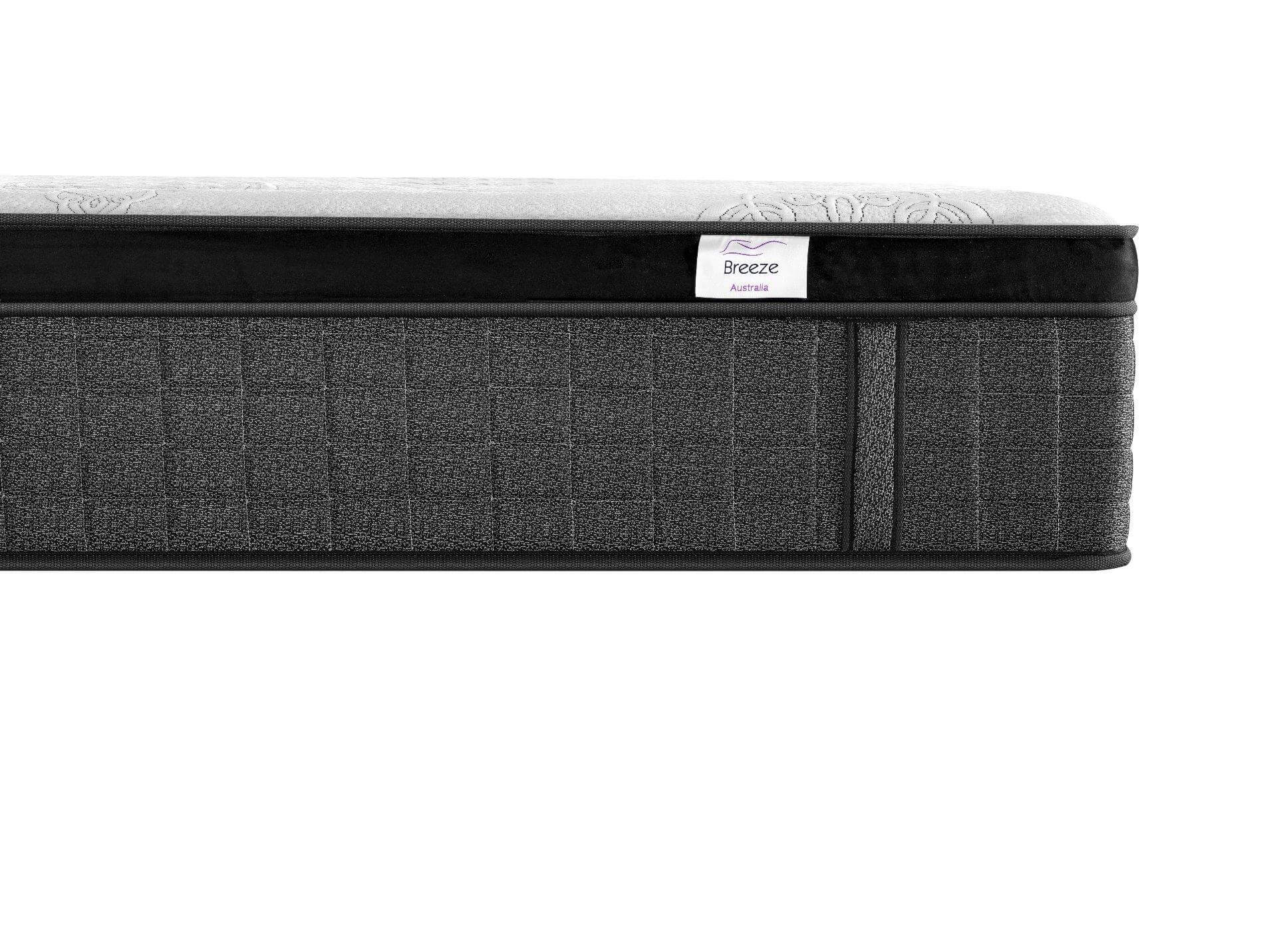 Breeze® Supreme Plush Cool Gel Infused Memory Foam 7 Zone Euro Top Pocket Spring Mattress 36cm Double Queen King.