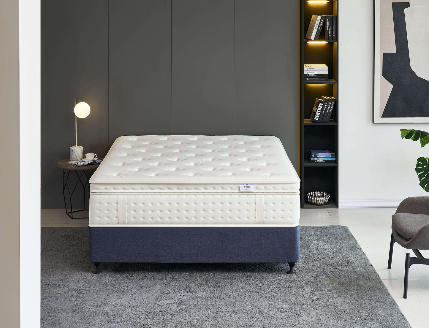 Breeze® Plush Luxe Cloud 7 Zone Euro Top Pocket Spring Mattress 36cm - breezehomeau