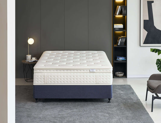 Breeze® Plush Luxe Cloud 7 Zone Euro Top Pocket Spring Mattress 36cm - breezehomeau