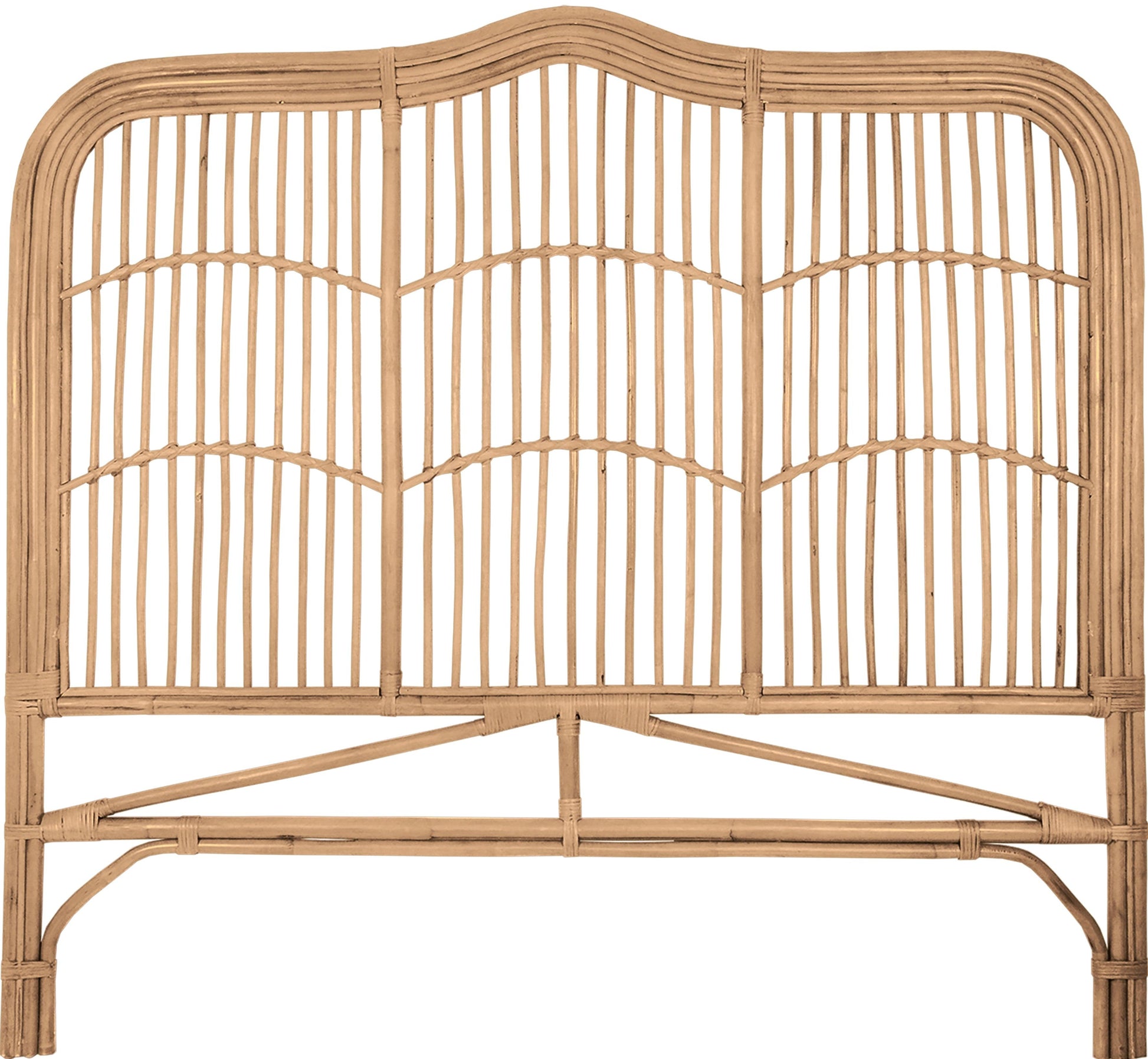 Breeze Athens Double Size Natural Rattan Headboard Bedhead - breezehomeau