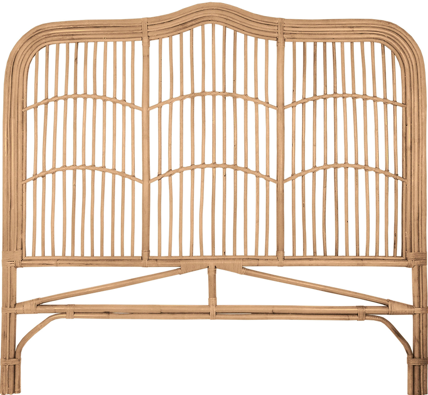 Breeze Athens Queen Size Natural Rattan Headboard Bedhead - breezehomeau