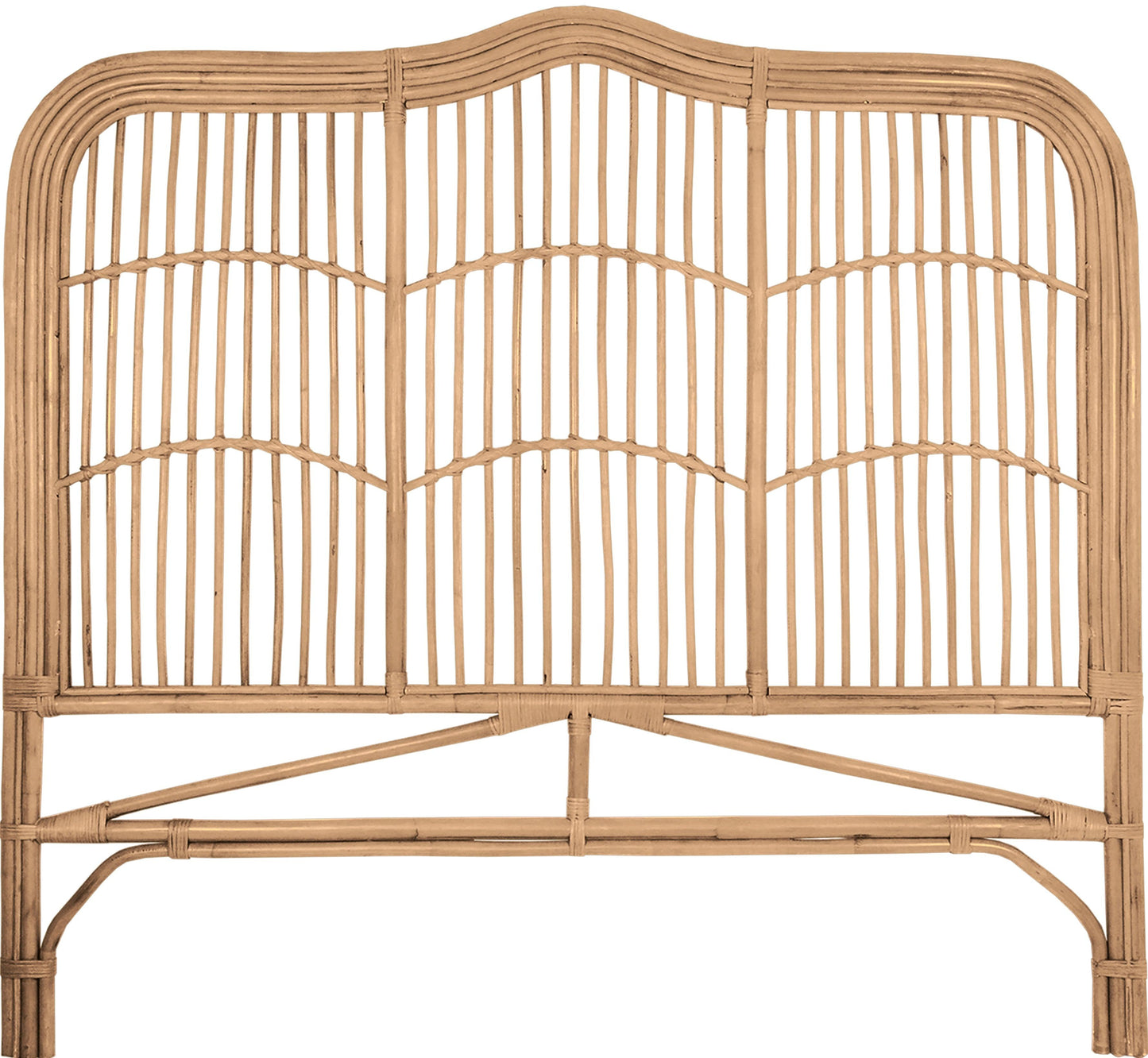 Breeze Athens Double Size Natural Rattan Headboard Bedhead - breezehomeau