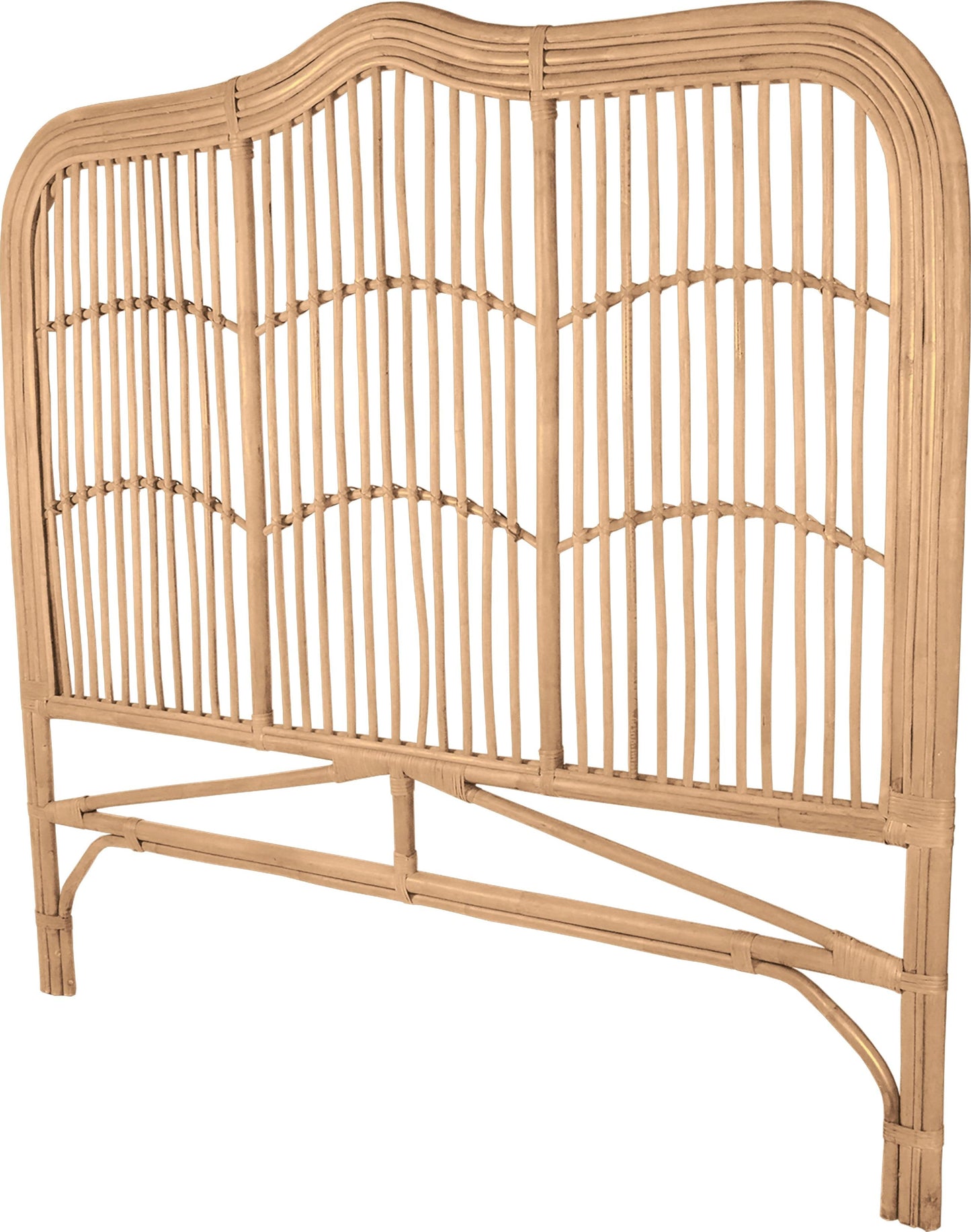 Breeze Athens Queen Size Natural Rattan Headboard Bedhead - breezehomeau
