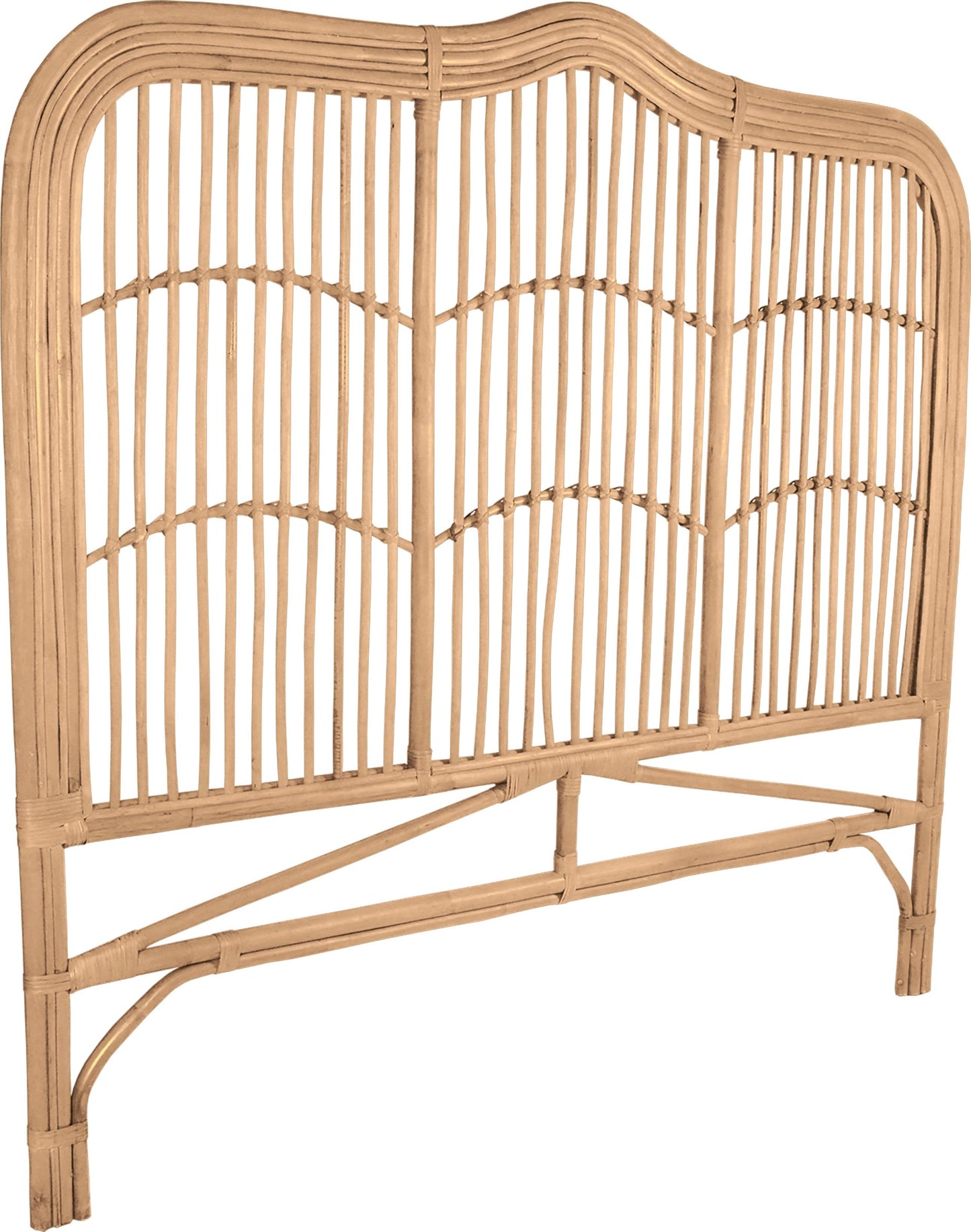 Breeze Athens Queen Size Natural Rattan Headboard Bedhead - breezehomeau